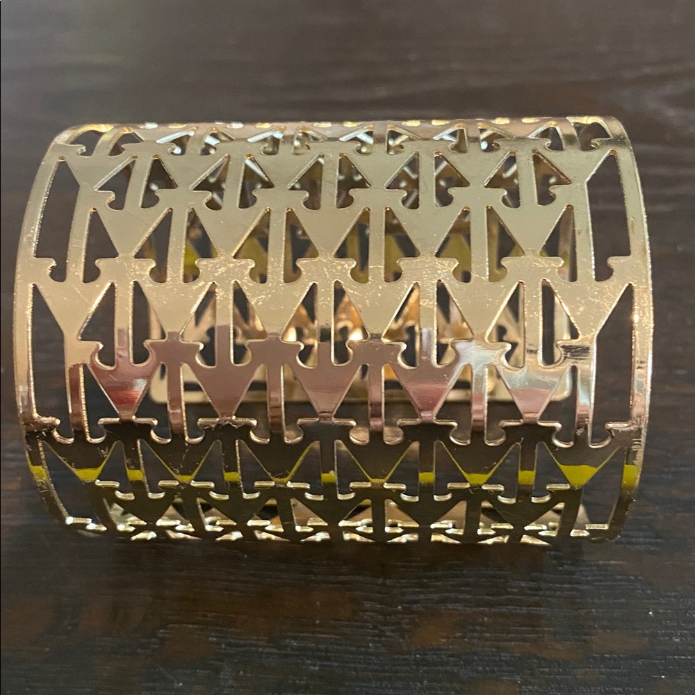 Gold Arrow Cutout Cuff Bracelet